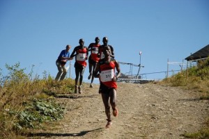 20 year old 1st place winner Phillip Kiplimo leads the pack